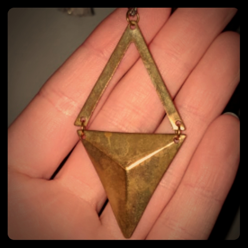 ***ISO*** Gold geometric necklace Urban Outfitters